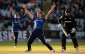 Steven Finn of England successfully appeals for the wicket of Ross Taylor